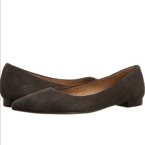 Frye Sienna Ballet Flat -Charcoal Suede